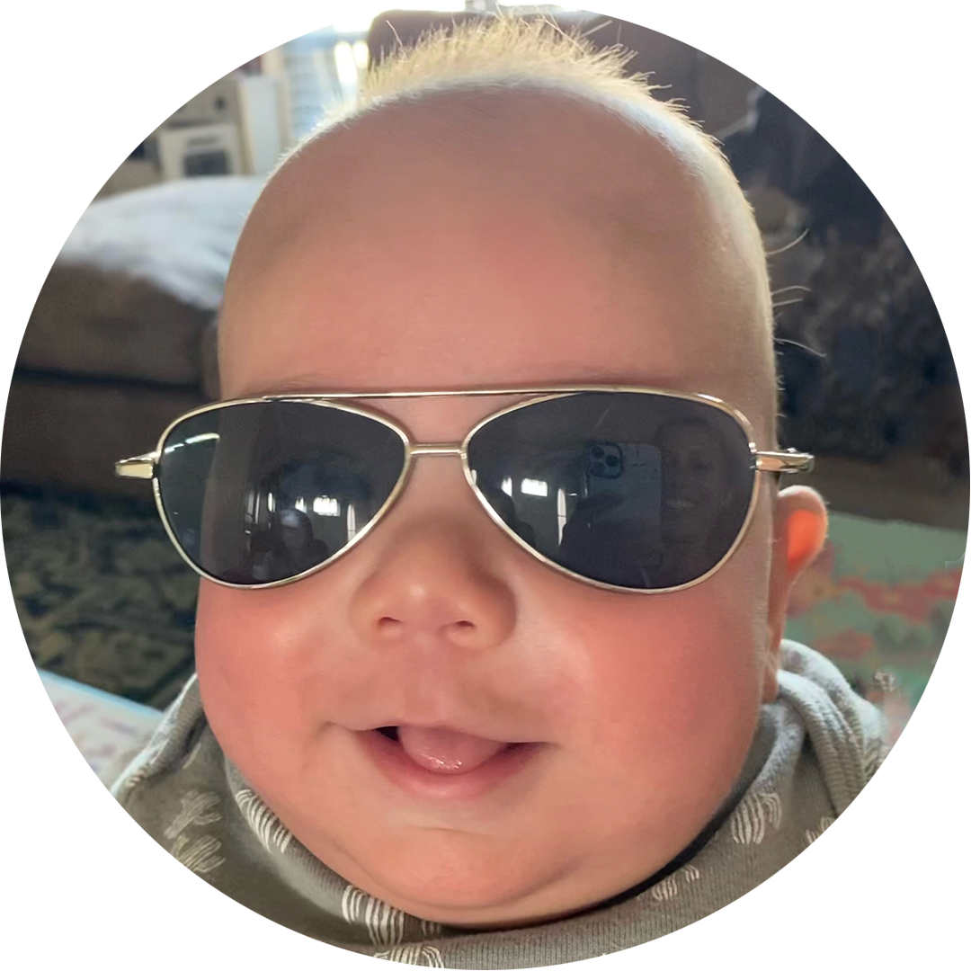 Benji wearing sunglasses